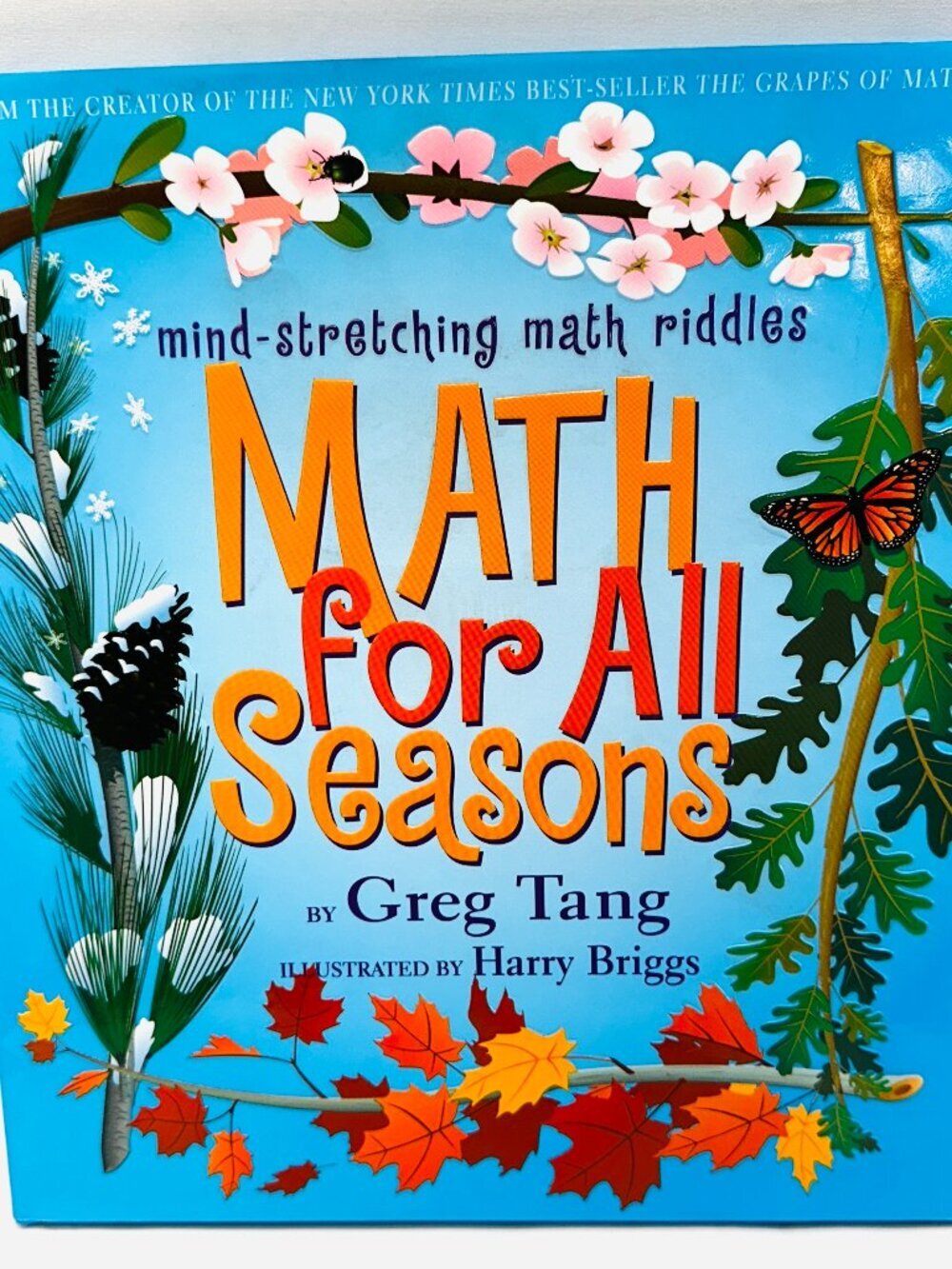 Math For All Seasons: Mind-Stretching Math Riddles Hardcover VERY GOOD